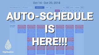 Build your staff schedule in MINUTES with Auto-Schedule from DigiQuatics!