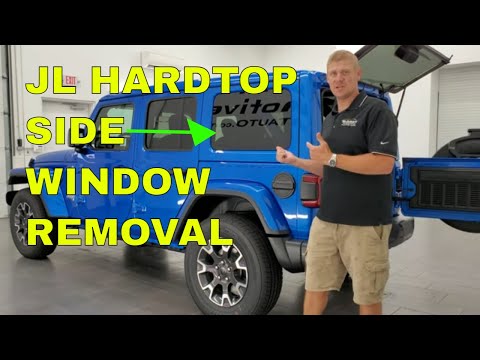 HOW TO REMOVE SIDE WINDOW REAR QUARTER WINDOWS AND STORAGE SKY ONE-TOUCH TOP REMOVAL AND PART NUMBER