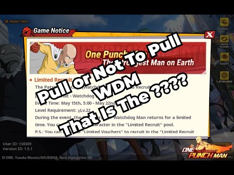 WatchDog Man Rate Up You Will Be Surprised Proceed With Caution One Punch Man The Strongest