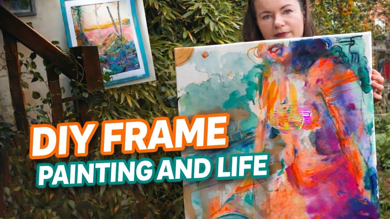 I upcycled a frame, new painting process | A week in the life of an artist 💃🏻