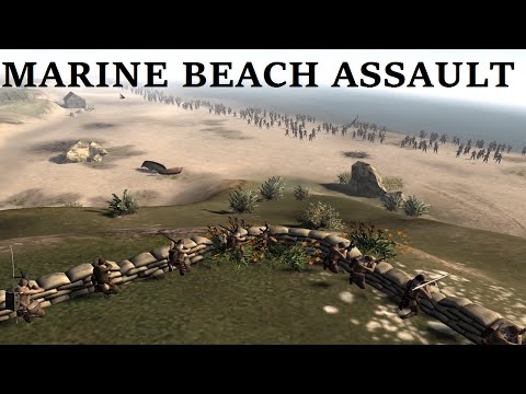 Marine Beach Assault - 500 Marines!! - Strateejik Battles