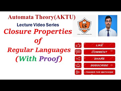 Closure properties of regular Languages(with proof) | Union | Concatenation | Complement |TOC
