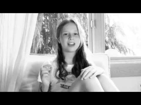 Royals- Lorde (lyrics) cover by Alli Carter, 13 year old singer/songwriter