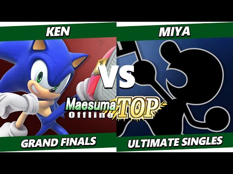 Maesuma TOP 11 GRAND FINALS - Miya (Game & Watch) Vs. KEN (Sonic) SSBU Ultimate Tournament