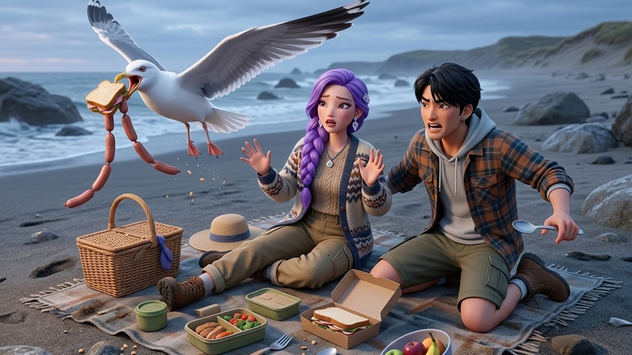 Family Beach Day Gone Wrong (Kpop Demon Hunters Song) Animated Music Video Croco Beat