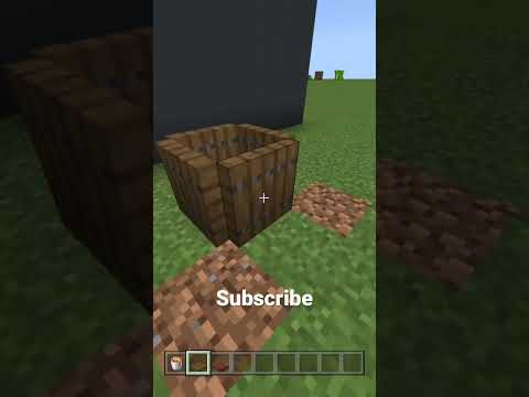 Minecraft: How to build a working trash can #shorts