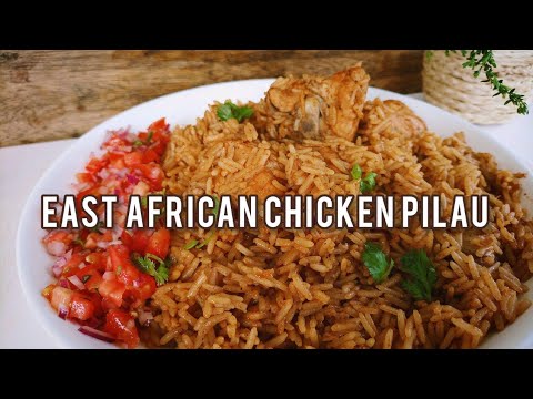 The EAST AFRICAN CHICKEN PILAU with kachumbali.