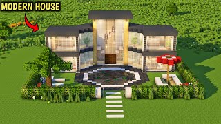 Modern house build || How to make modern house in minecraft #minecraft