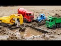 Let S Fix The Muddy Pit Toy Trucks Team Up At The Playground More Nursery Rhymes Kids Songs