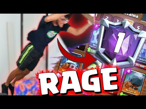 RAGE E FELICIDADE COM DECK DO TOP1 NO CLASH ROYALE