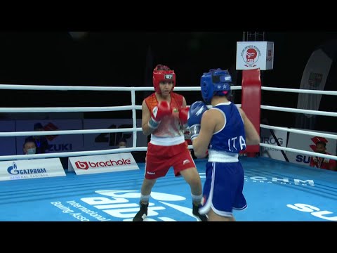 Kielce 2021 Semifinals (W48kg) GITIKA (IND) vs PRISCIANDARO Erika (ITA)