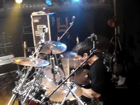 The Ordher Drummer Cassio Canto playing weaponize