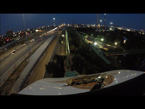 Shock Wave 4K Front Seat POV - Six Flags Over Texas