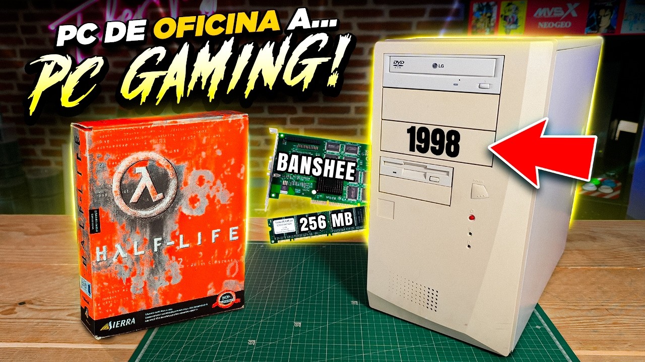 CONVERTÍ un PC de oficina de 1998 en gaming de su era ¿ FUNCIONARÁ HAlf-LIFE ?