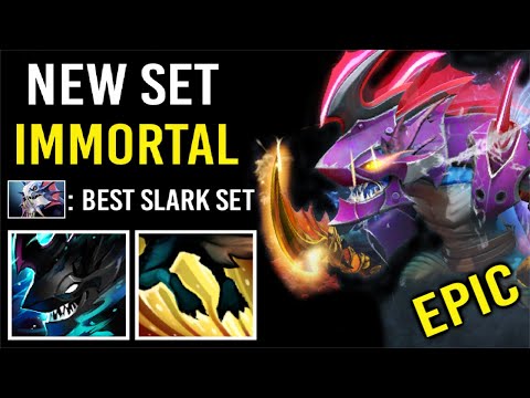 New Most Epic Immortal Set Slark + Golden Dagger Best Effects Crazy Comeback Gameplay by Yuma Dota 2