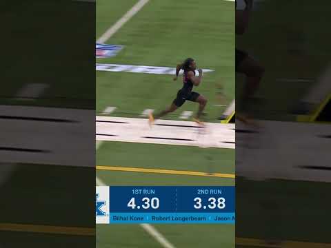 DB Maxwell Hairston 4.28 OFFICIAL 40 TIME! 24.25 MPH! #nfl #nflcombine #nfldraft