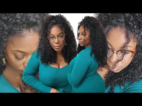 Put It In Da Basket! Natural Jerry Curly Wig WISPY Edges $70 Payin4 Wig Beginner Style Julia Hair