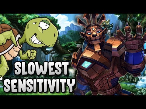 THE SLOWEST POSSIBLE SENSITIVITY IN SMITE! RANKED CHALLENGE! - Masters Ranked Duel - SMITE