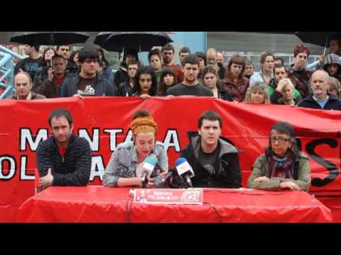 Grebalariak Aske! plataformak lau grebalari bilbotarren absoluzioa eskatu du