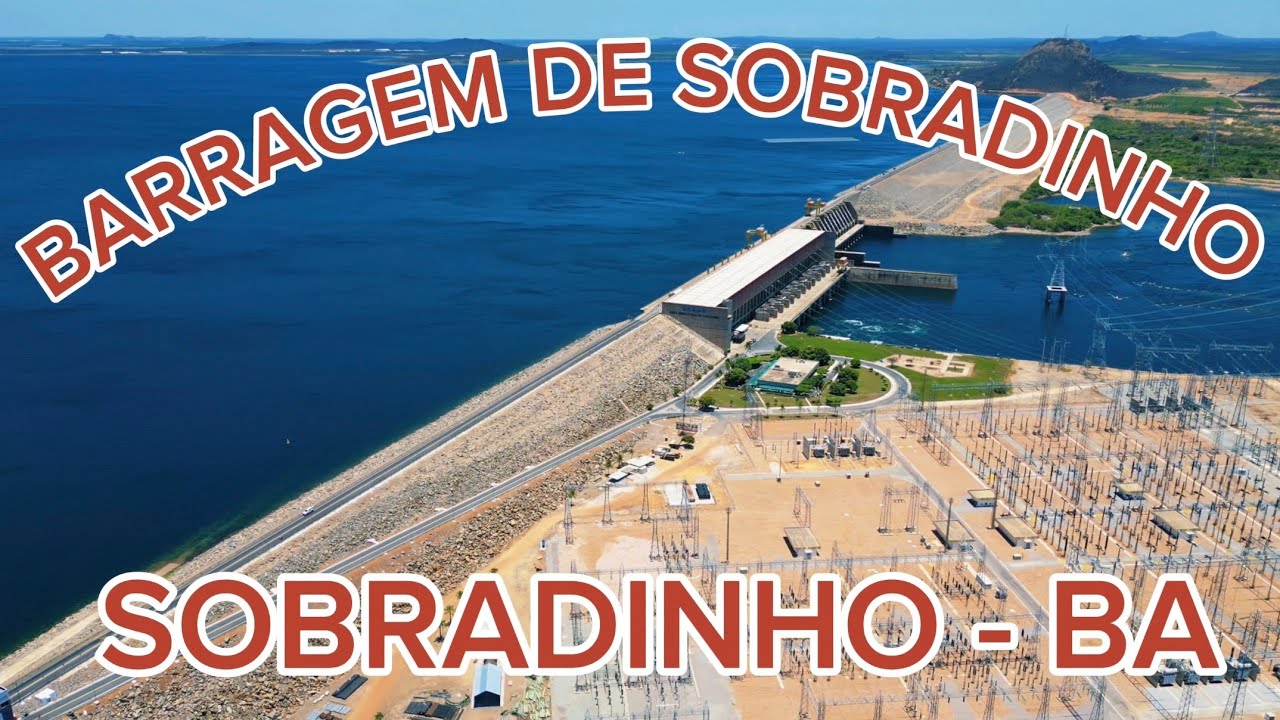 DRONE SOBREVOA A USINA HIDRELÉTRICA DE SOBRADINHO - BA!  LINDAS IMAGENS 4K60FPS
