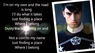 The Wanted - Where I Belong (Lyrics + Pictures)