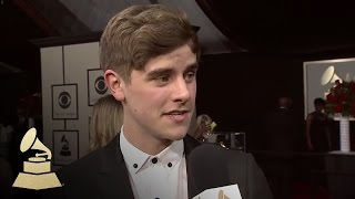 Connor Franta with Tyler Oakley | Red Carpet | 58th GRAMMYs