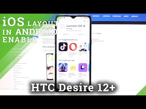 How to Apply iOS Launcher on HTC Desire 20+ - Download and Install iOS Layout