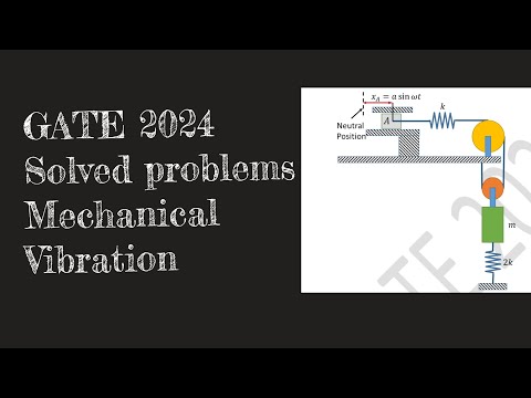 GATE 2024 | Solved Examples from Mechanical Vibration