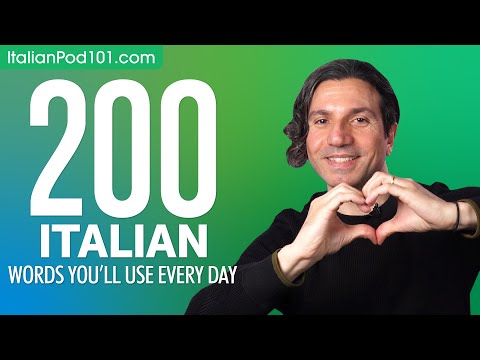 200 Italian Words You'll Use Every Day - Basic Vocabulary #60