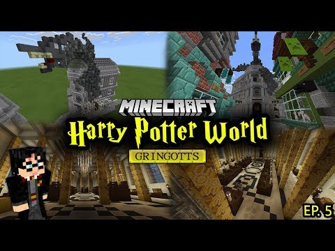 EPIC! Building Magical World in HP Minecraft - Ep. 5 (Gringotts Bank)