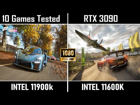 11th gen Intel i9 11900k vs i5 11600k Gaming Benchmark 10 + Games
