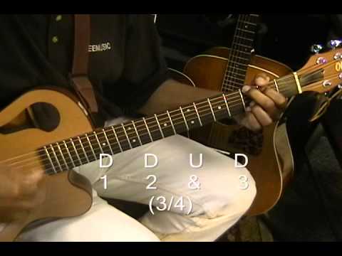 Strumming Pattern For 3/4 or 6/8 Time How To Strum On Guitar @EricBlackmonGuitar