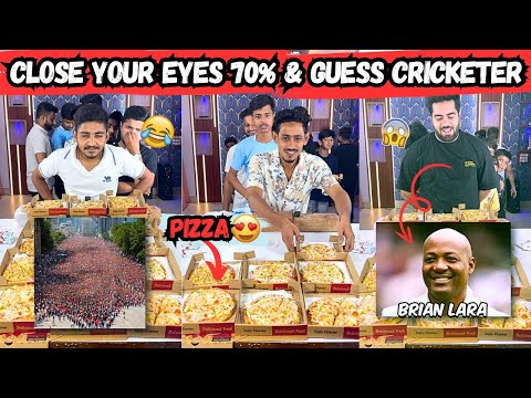 Close Your Eyes 70% & Guess The Cricket By Their AI Generated Image Challenge 🤯 For Cheese Pizza 🤩😂