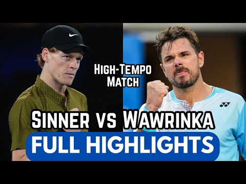 Jannik Sinner Relentless Pace vs Stan Wawrinka Full Highlights Before AO 2026 (HD)