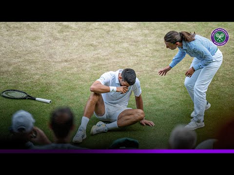 Worrying Scenes | Novak Djokovic FALLS at Match Point | Wimbledon 2025