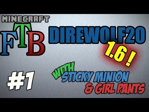 FTB Direwolf20 S02E01 - Thaumometer, 1.6.4, Morph mod, elementals, and a hole in the mountain