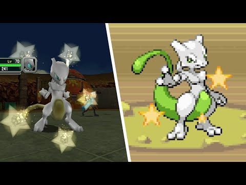Shiny Mewtwo in Pokemon FireRed after 3,749 soft resets