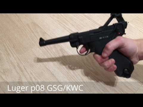 KWC P-08 Luger CO2 Blowback Airsoft  Review