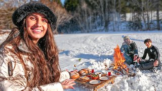 فاجأنا ابنا ب فطور 🍳 (على الثلج)