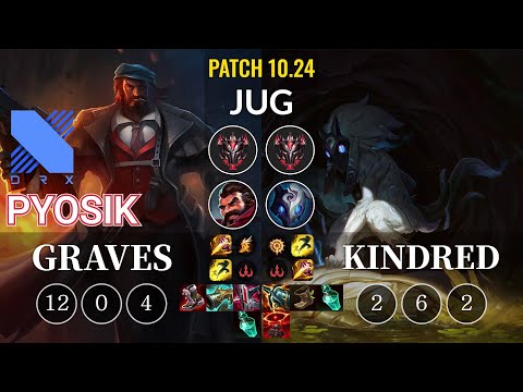 DRX Pyosik Graves vs Kindred Jungle - KR Patch 10.24