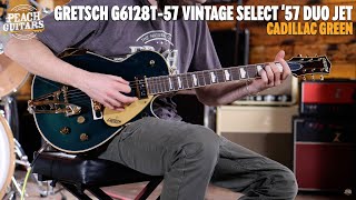 Video thumbnail for No Talking...Just Tones | Gretsch G6128T-57 Vintage Select '57 Duo Jet | Cadillac Green by Peach Guitars