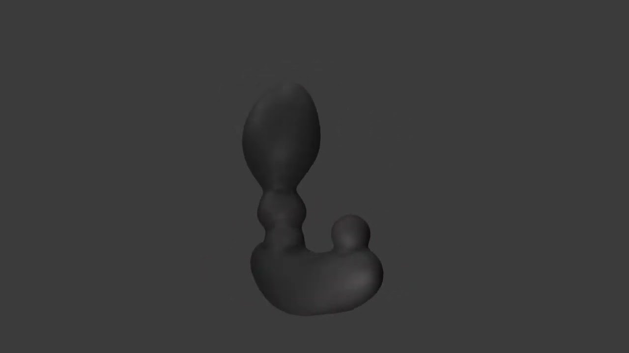 Plug Vibrator Sextoy Low Poly Rigged 3D Model