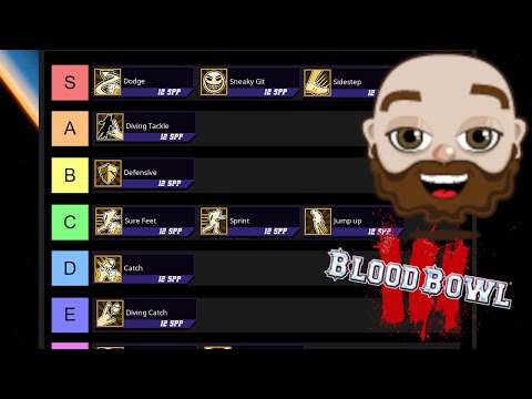 🏈BLOOD BOWL 3 - AGILITY SKILLS - TIER LIST TUESDAYS