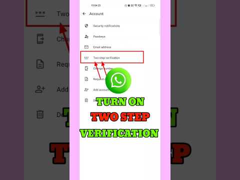 How to enable two step verification in WhatsApp ||#shorts #viral #whatsapp
