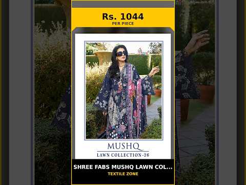 Shree Fabs Mushq Lawn Collection Vol 1 - Chiffon Dupatta – product video thumbnail