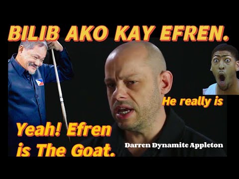 DARREN APPLETON says it. He's my BEST POOL PLAYER EVER #efrenreyes
