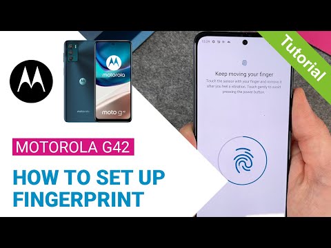 Motorola moto g42 - How to set up Fingerprint • 📱 • 👆🏼 • 🔐 • Tutorial