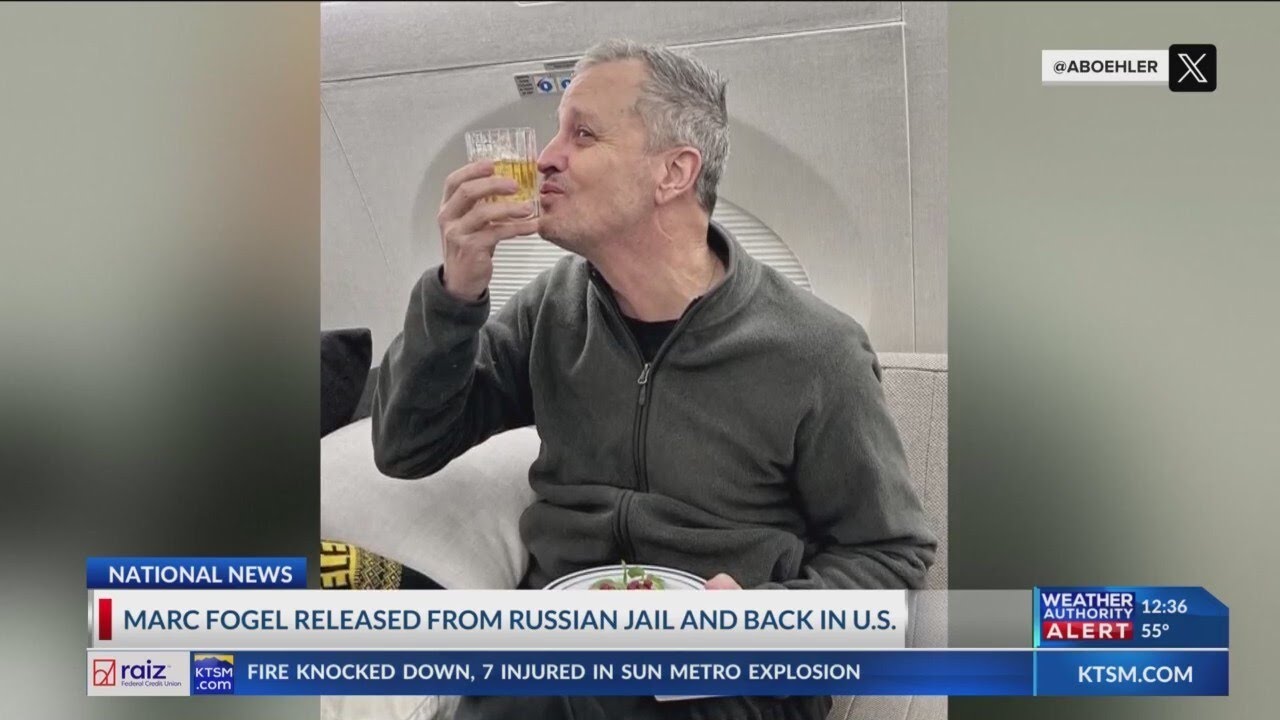 American teacher released from Russian prison