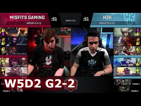 Misfits vs H2K Gaming | Game 2 S7 EU LCS Summer 2017 Week 5 Day 2 | MSF vs H2K G2 W5D2