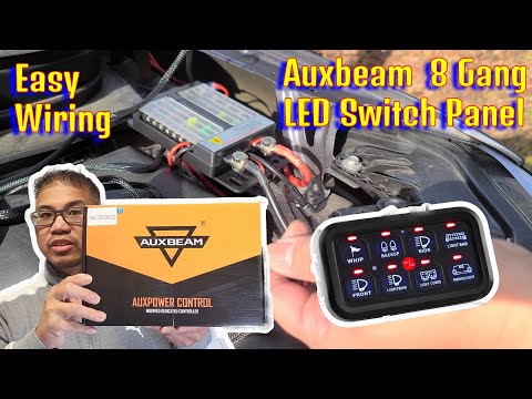 How to install Auxbeam LED 8 Gang Switch Panel